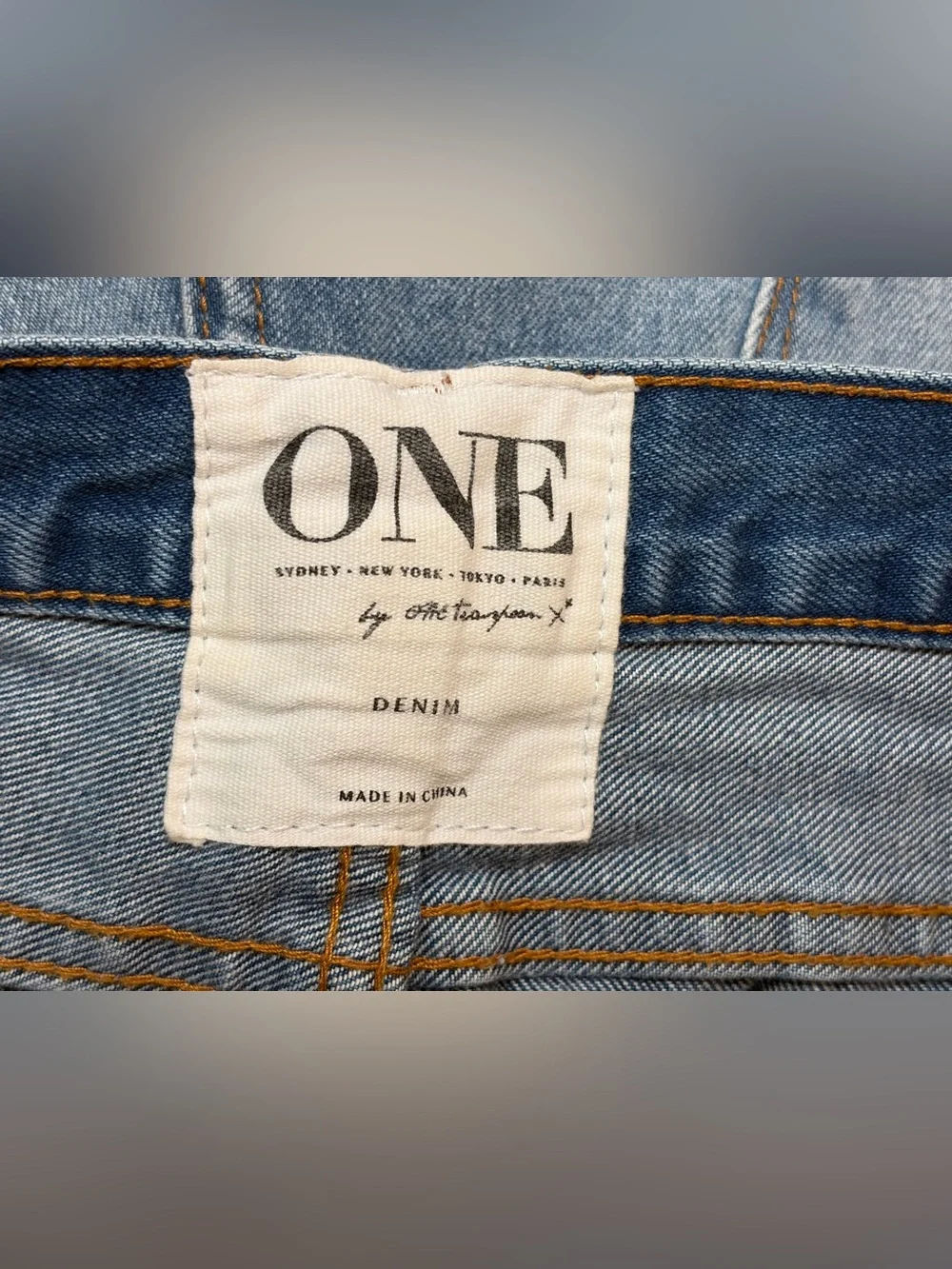 One Teaspoon Rollers Shred Cut-Off Denim Jean Shorts Sz 28 Distressed Button-Fly